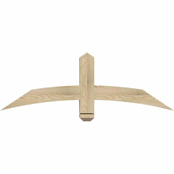 Ekena Millwork Bellingham Rough Sawn Timber Gable Bracket, Douglas Fir, 48"W x 16"H x 4"D x 4"F, 8/12 Pitch GBW048X16X0404BEL00RDF - main